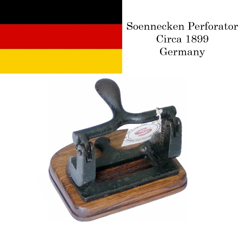 Soennecken Perforator, circa 1899, Germany