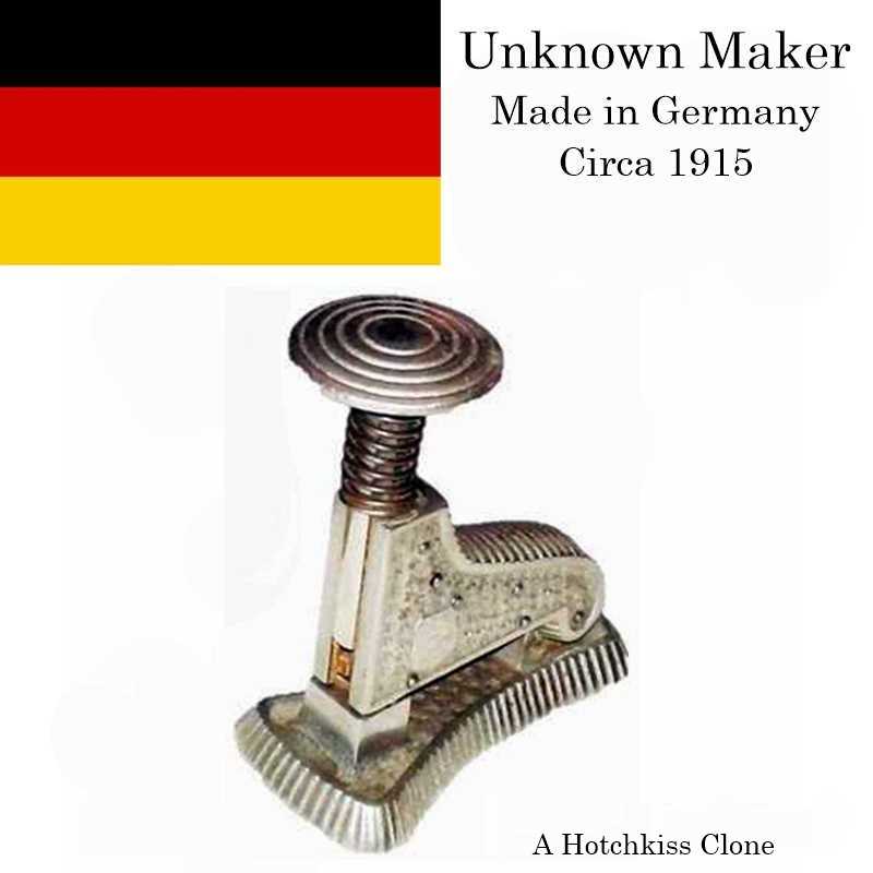German stapler, maker unknown, circa 1915