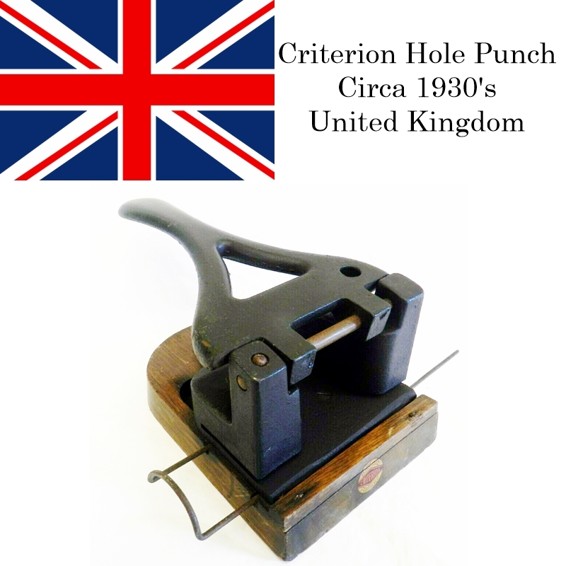Hole Punch, circa 1930s, United Kingdom