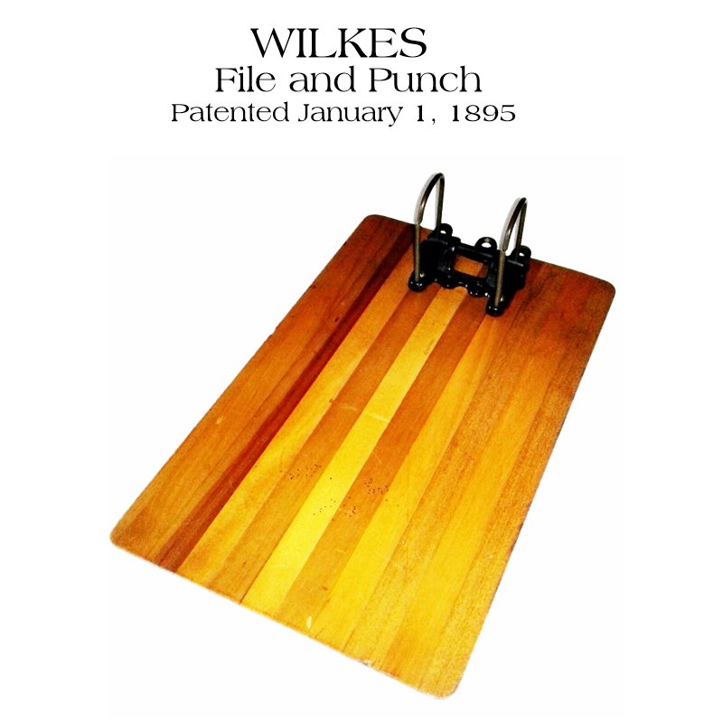 Wilkes File and Punch, patented January 1, 1895