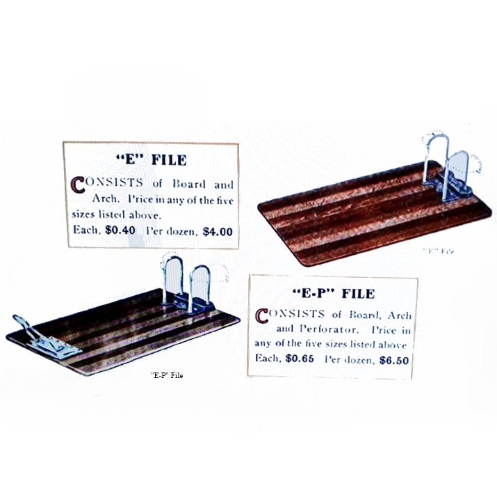 Yawman & Erbe “E” File and “E-P” File, from the catalogue