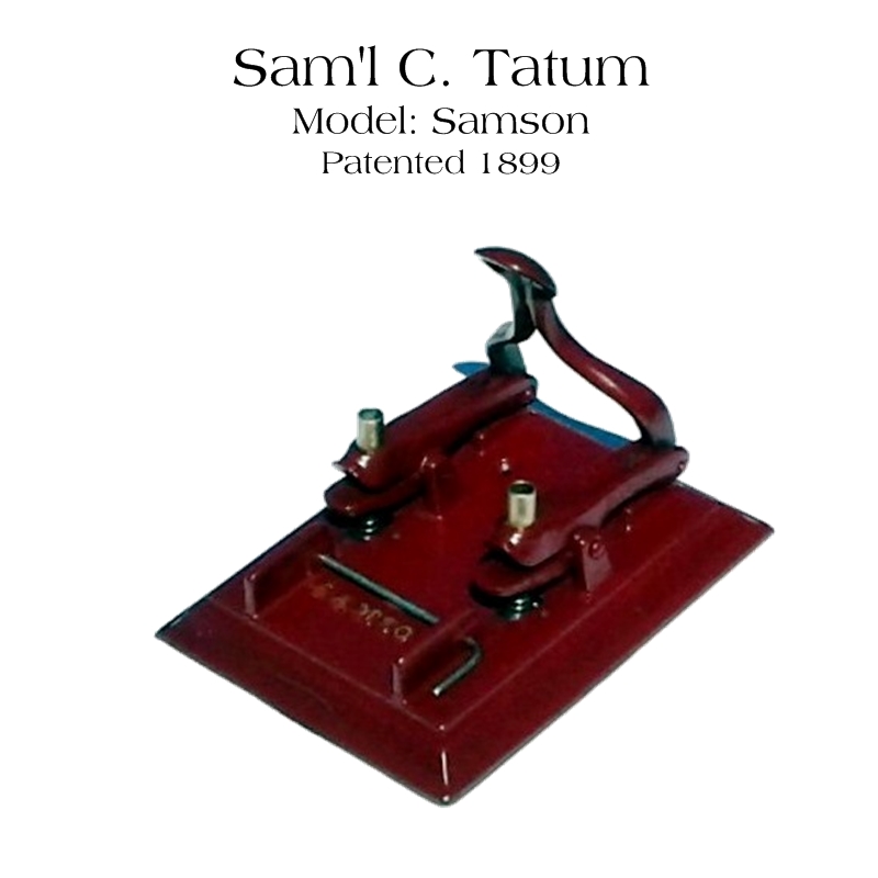 Tatum Hole Punch 1899