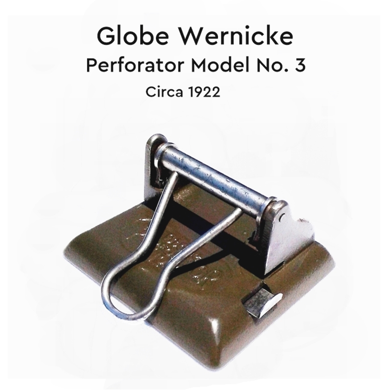 Globe-Wernicke Perforator Model No. 3, circa 1908