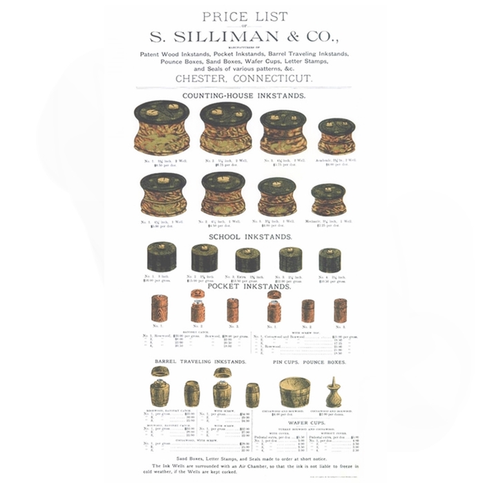 S. Silliman & Co. price list, Chester, Connecticut