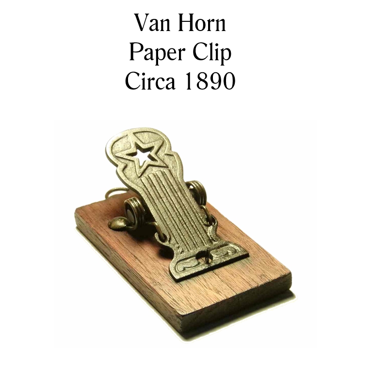 Van Horn Paper Clip, circa 1890
