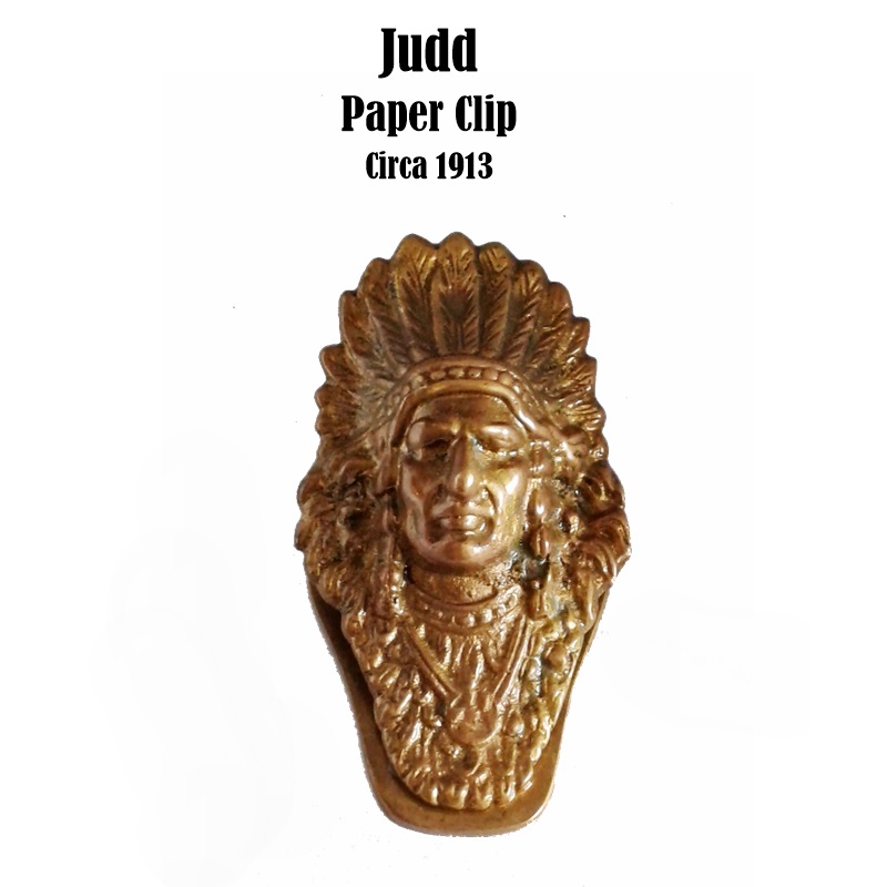 Judd Paper Clip, a figural head, circa 1913