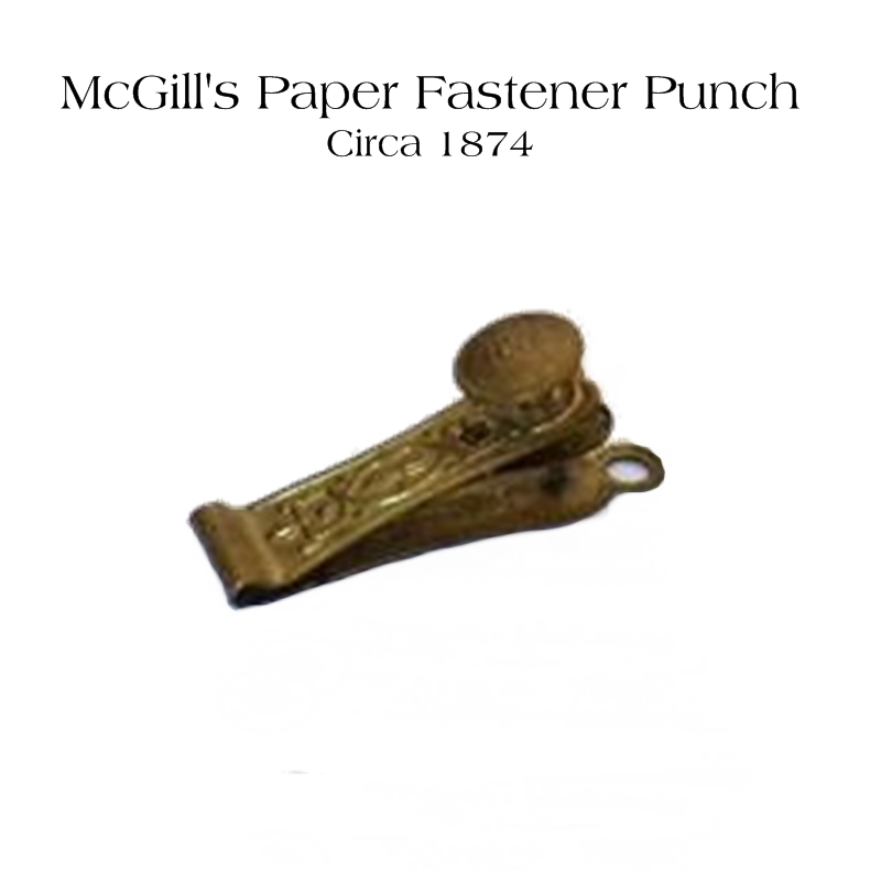 McGill's Paper Fastener Punch, circa 1874