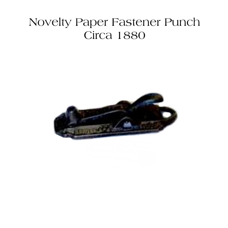 Novelty Paper Fastener Punch, circa 1880