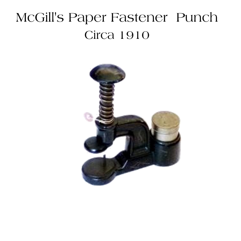 McGill's Paper Fastener Punch, circa 1910