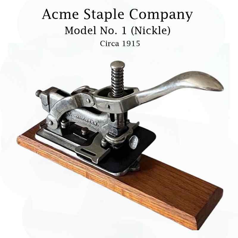 Acme Model No. 1, circa 1915
