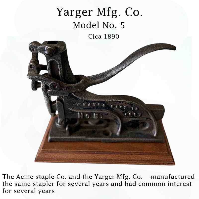 Yarger Mfg. Co. Model No. 5, circa 1890